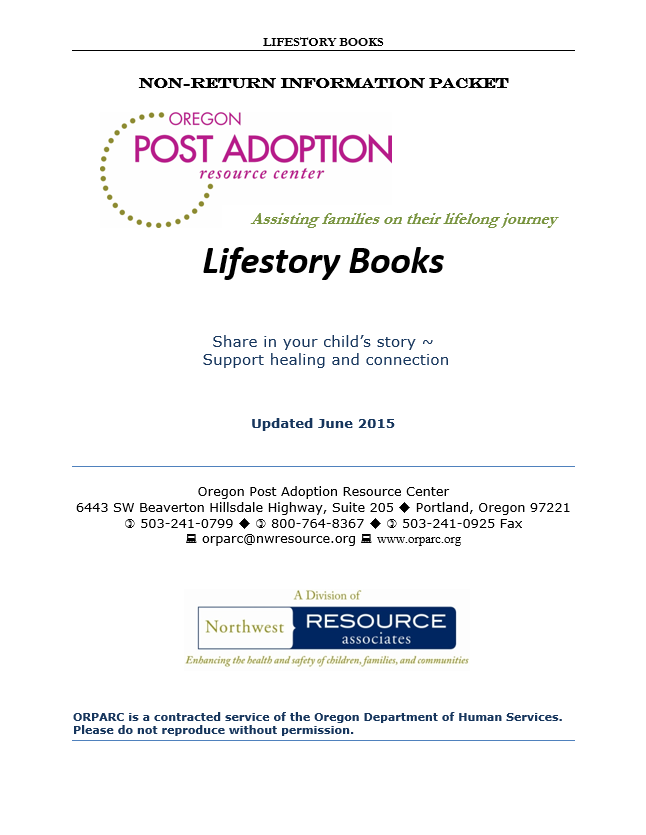Title details for Lifestory Books by Oregon Post Adoption Resource Center - Available